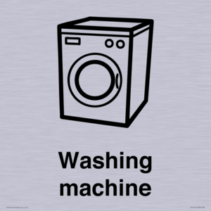 Dementia washing machine sign